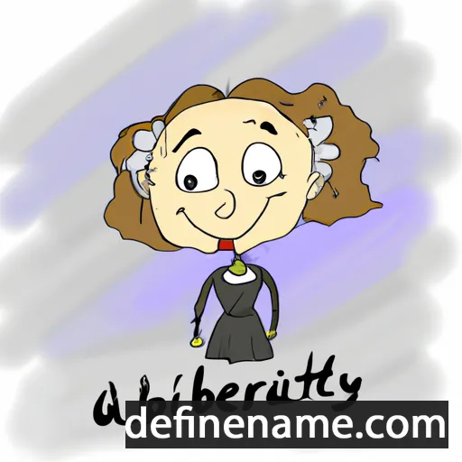 cartoon of the name Albertyna