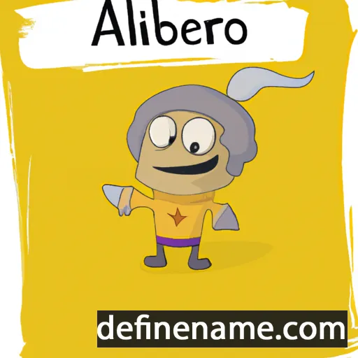 cartoon of the name Albiero