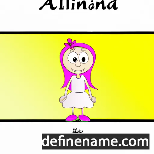 cartoon of the name Albinia