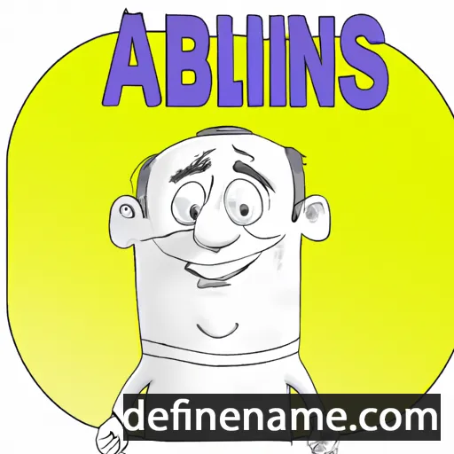 cartoon of the name Albins