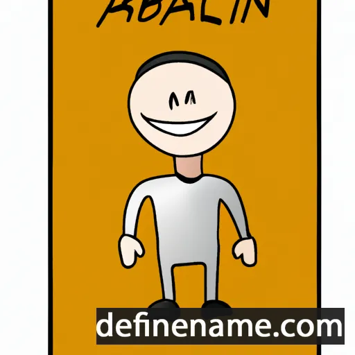 cartoon of the name Alblan