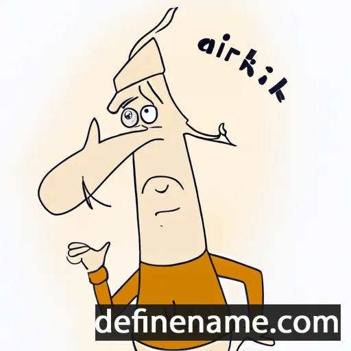 cartoon of the name Albrikt