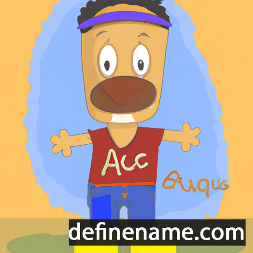 cartoon of the name Alceu