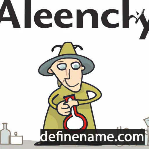 cartoon of the name Alchemy