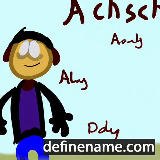 cartoon of the name Alchesay