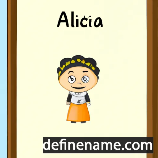 cartoon of the name Alcídia