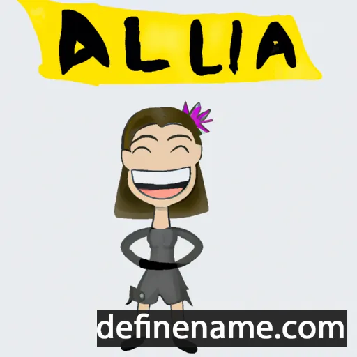 cartoon of the name Alcínia