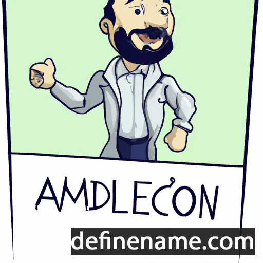 cartoon of the name Alcimedon