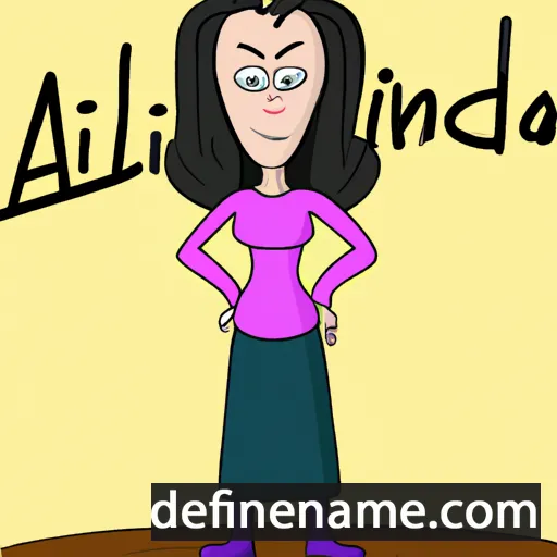 cartoon of the name Alcinda