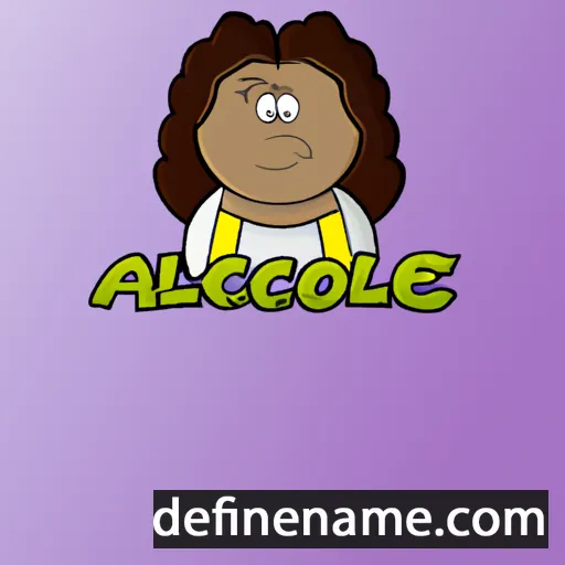 cartoon of the name Alcione