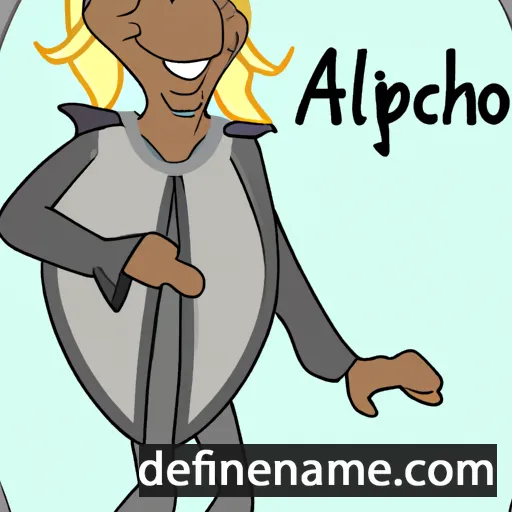 cartoon of the name Alciphron