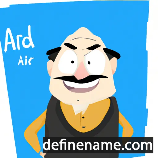 cartoon of the name Aldar