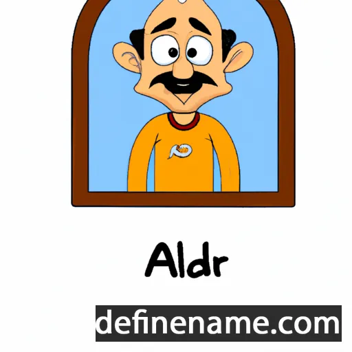 cartoon of the name Aldar