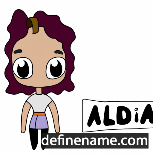 cartoon of the name Aldéa