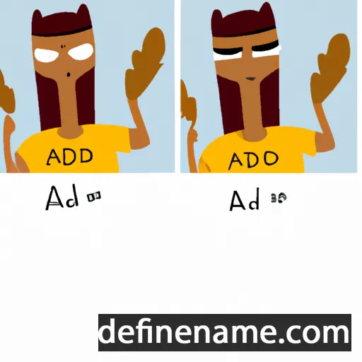 cartoon of the name Aldėja