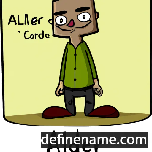 cartoon of the name Alder