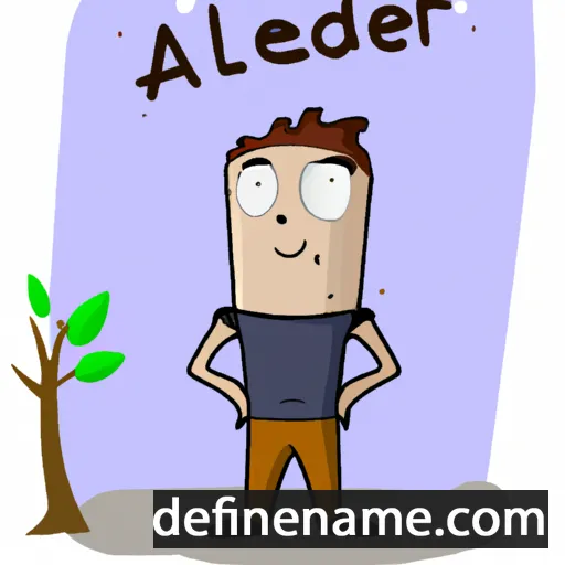 cartoon of the name Aldered