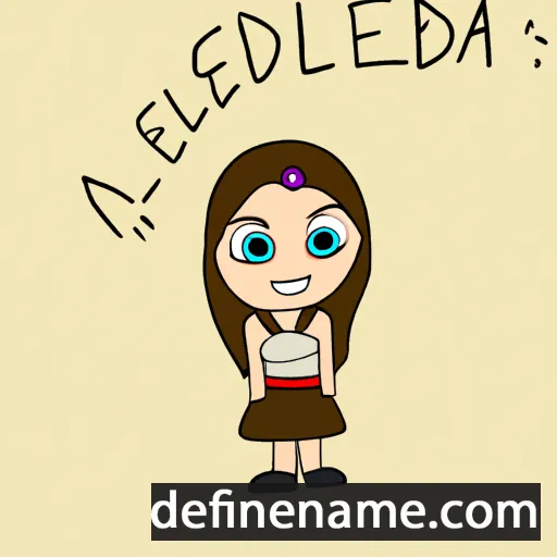 cartoon of the name Aldessa