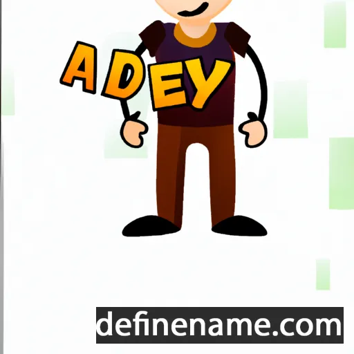 cartoon of the name Aldey