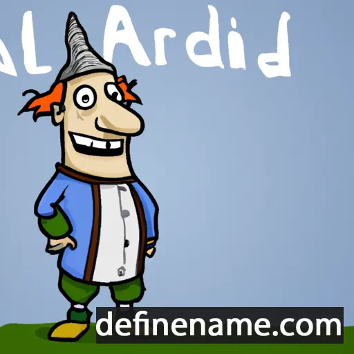 cartoon of the name Aldfrid