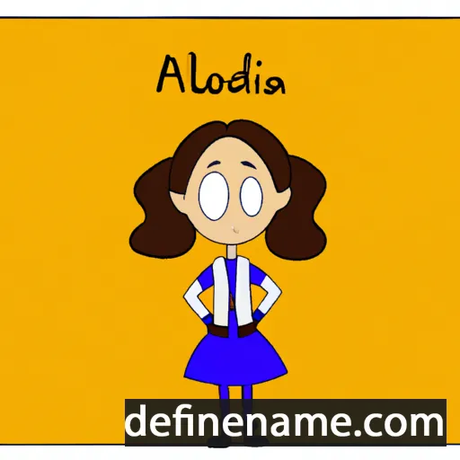 cartoon of the name Aldonia