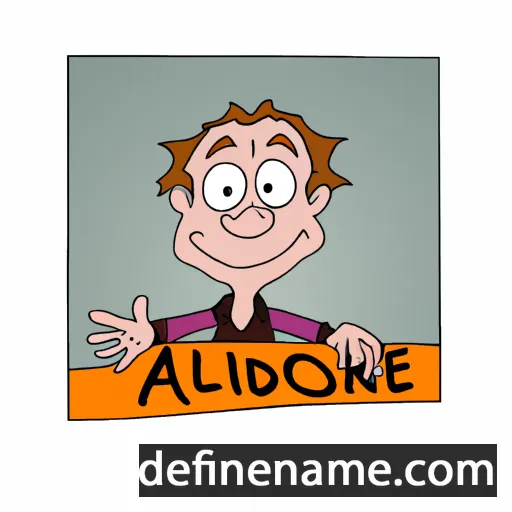 cartoon of the name Aldonie