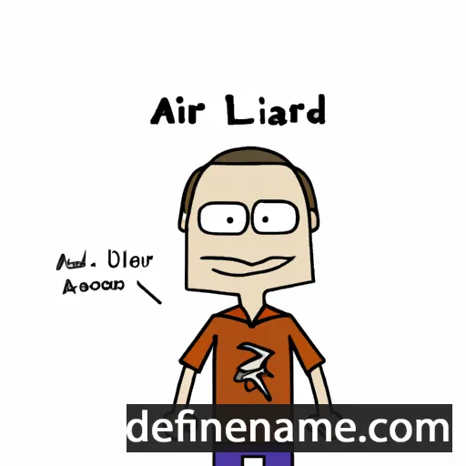 cartoon of the name Aldred