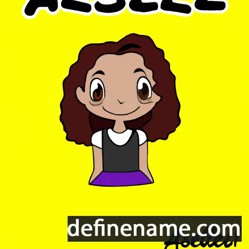 cartoon of the name Alèissa