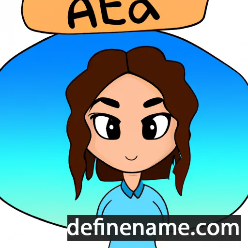 cartoon of the name Alea