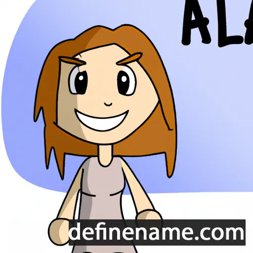 cartoon of the name Alea