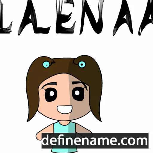 cartoon of the name Aleana