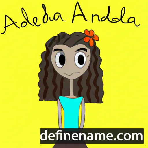 cartoon of the name Aleandra