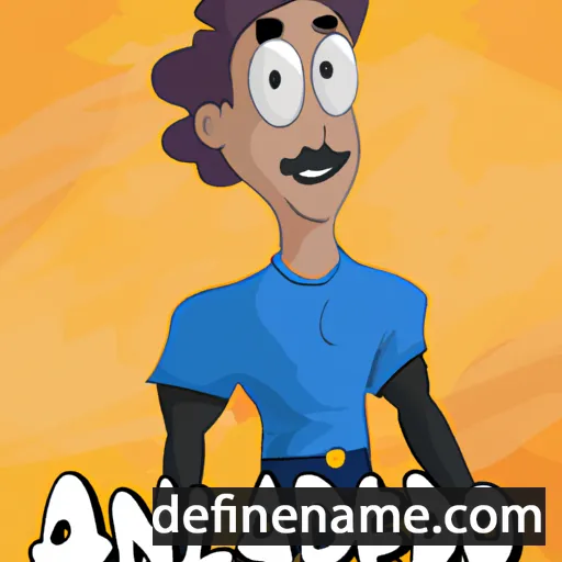 cartoon of the name Aleandro