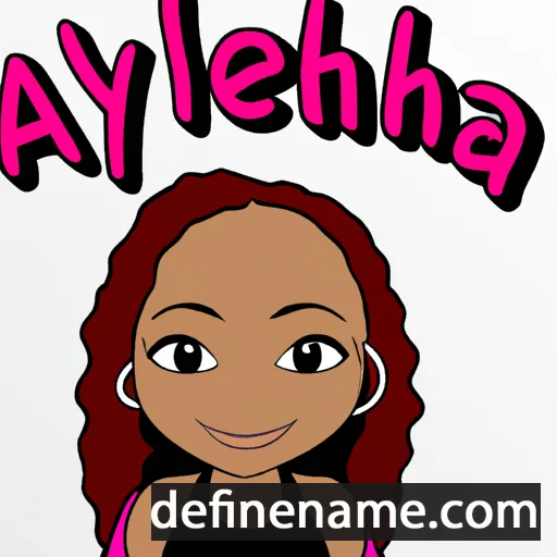 cartoon of the name Aleayah