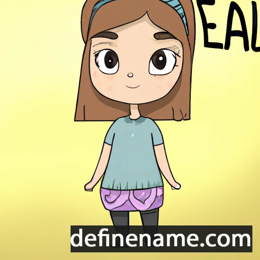 cartoon of the name Aleea