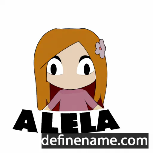 cartoon of the name Aleela