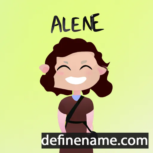 cartoon of the name Aleene