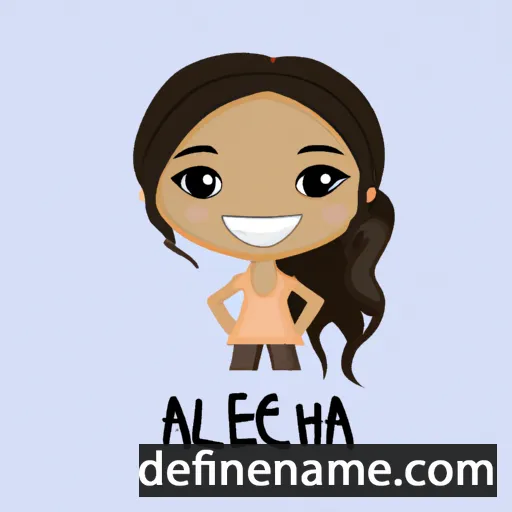 cartoon of the name Aleeyah