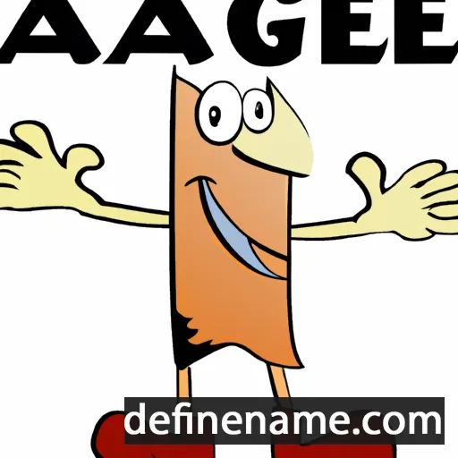 cartoon of the name Aleg