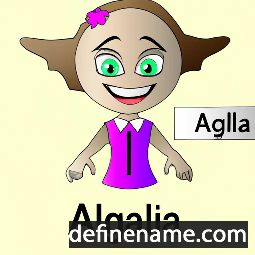 cartoon of the name Alegia