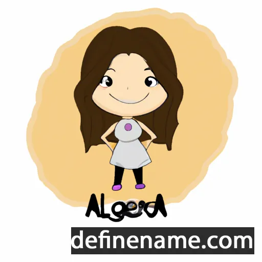 cartoon of the name Alegra