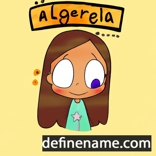 cartoon of the name Alegría