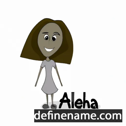 cartoon of the name Aleha