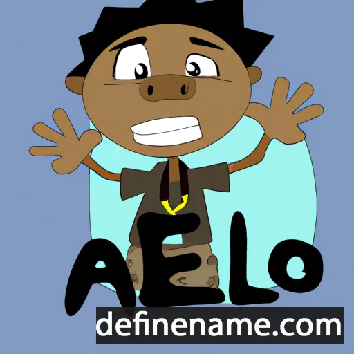 cartoon of the name Alei'o