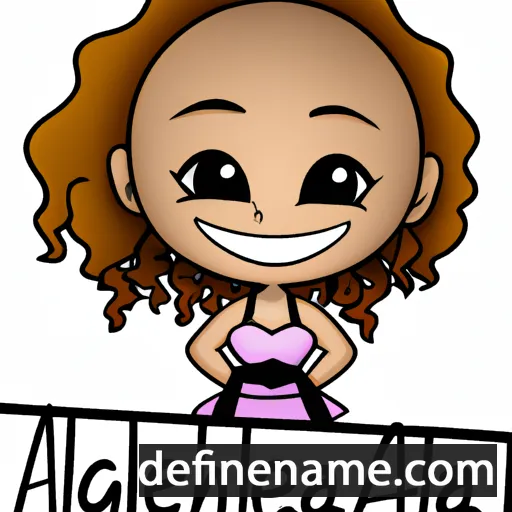 cartoon of the name Aleigha