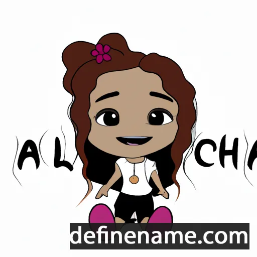 cartoon of the name Aleiha