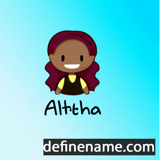 cartoon of the name Aleithia