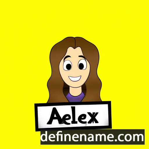 cartoon of the name Aleixa