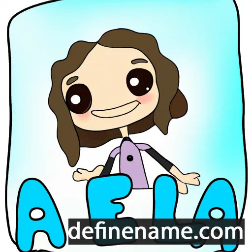 cartoon of the name Aleja