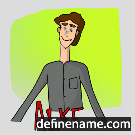 cartoon of the name Alek